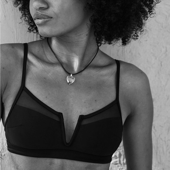 🤪3/$12 NWT Aerie Mesh V wire scoop Bikini Top💜 - Picture 3 of 9